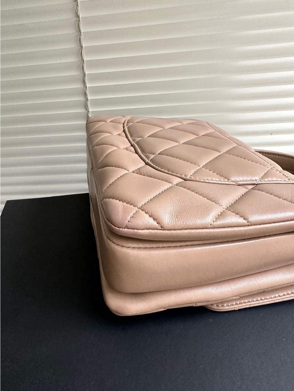 CHANEL Quilted Top Handle Satchel in Blush - Picture 5 of 10